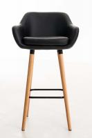 2er Set Barhocker Grant Kunstleder schwarz 