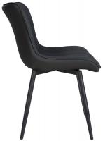 2er Set Stühle Largo Kunstleder schwarz 