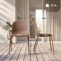 4er Set Stuhl Hardin terracotta 