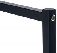 Kleiderständer Melva 150x38x120 schwarz 