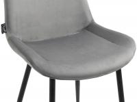 Esszimmerstuhl Victoria Samt grau 