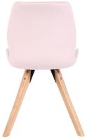 2er Set Stuhl Luna Samt pink 