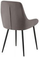 2er Set Esszimmerstuhl Elmira Samt schwarz anthrazit 