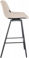 4er Set Barhocker Weston Schwenkbar Kunstleder creme 
