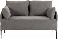 Ziden Couch 2 Sitzer Stoff taupe 
