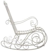2er Set Schaukelstühle Smilla antik weiß 