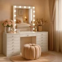 Schminktisch Attalla weiß Schminktisch Attalla weiß