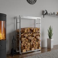 Kaminholzständer Keri V2 25x80x150 cm edelstahl 