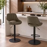 Barhocker HD Milet B Stoff taupe Barhocker HD Milet B Stoff taupe