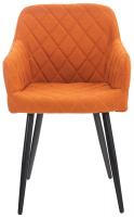 2er Set Esszimmerstuhl Shila Stoff orange 