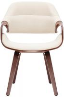 Esszimmerstuhl Maira Stoff walnuss/creme 