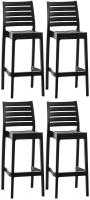 4er Set Barhocker Ares schwarz 