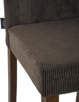 2er Set Esszimmerstuhl Ina Cord antik dunkel braun 