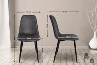 Esszimmerstuhl Napier Vintage Kunstleder dunkelgrau Esszimmerstuhl Napier Vintage Kunstleder dunkelgrau