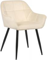 Besucherstuhl Emia Samt creme