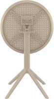 Klapptisch Sky rund taupe 