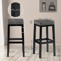 Barhocker Taylor B85 Stoff grau Barhocker Taylor B85 Stoff grau