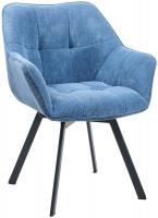 Esszimmerstuhl Jordi Cord blau