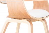 2er Set Stühle Kingston Kunstleder natura/weiß 