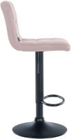 2er Set Barhocker Peru Samt schwarz rosa 
