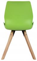 2er Set Stuhl Luna Kunststoff grün 