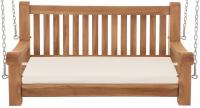 Schaukelbank Joyce mit Sitzkissen 120 cm + teak creme 