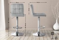 2er Set Barhocker Peru Samt chrom grau 