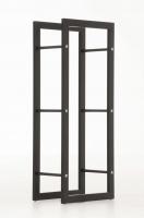 Kaminholzständer Keri 25x40x150 schwarz-matt 