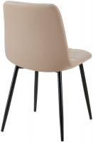 4er Set Esszimmerstuhl Antibes Kunstleder taupe 