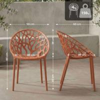 4er Set Stuhl Hope terracotta 