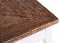 Esstisch Lindon 80x80 cm eckig weiß/braun Esstisch Lindon 80x80 cm eckig weiß/braun