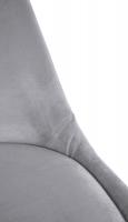 Stuhl Sofia Samt Square hellgrau 