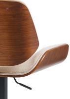 Barhocker Beverley B Stoff walnuss/creme 