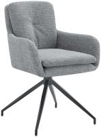 Esszimmerstuhl Pickett Stoff grau 