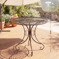 Gartenmöbel-Set Viro mit 2 Stühlen bronze Gartenmöbel-Set Viro mit 2 Stühlen bronze