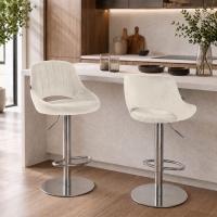 Barhocker HD Milet C Samt creme 