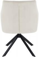 Esszimmerstuhl Swing Samt schwarz creme 