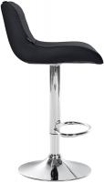Barhocker Vonore Kunstleder chrom schwarz 