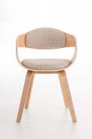 Besucherstuhl Kingston Stoff natura/creme 
