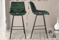 Barhocker Weston Samt dunkelgrün 