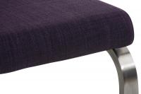 2er Set Esszimmerstühle Belfort Stoff lila 