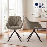 Esszimmerstuhl Rimio Cord taupe 