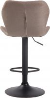 Barhocker Cork Stoff schwarz taupe 