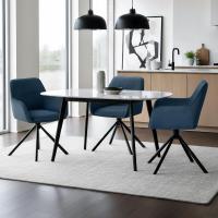 Stuhl Tipton Cord blau