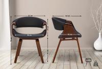 2er Set Esszimmerstuhl Foley Stoff walnuss/schwarz 2er Set Esszimmerstuhl Foley Stoff walnuss/schwarz