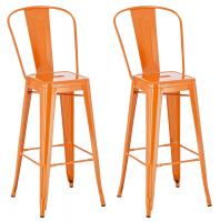 2er Set Barhocker Aiden orange 