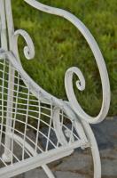 Gartenbank Tara antik weiß 