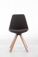 Besucherstuhl Troyes Drehbar Natura Stoff Square dunkelgrau 