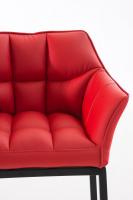 Barhocker Damaso B mit 4-Fuß Gestell rot 