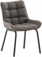 Stuhl Saranda Stoff schwarz titangrau